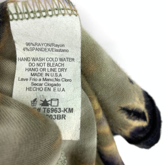 Pure Intent Open Front Thin Cardigan Sweater Womens One Size Plus Tie Dye - Picture 6 of 7